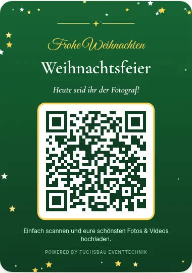 Tischaufsteller-Vorlage „Weihnachtsfeier"